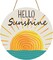 Summer Decor Wreaths for Front Door Wreath Hello Sunshine Front Door Decor Rustic Wooden Sign hanger for Pool Farmhouse Porch Home Spring Wall Decorations